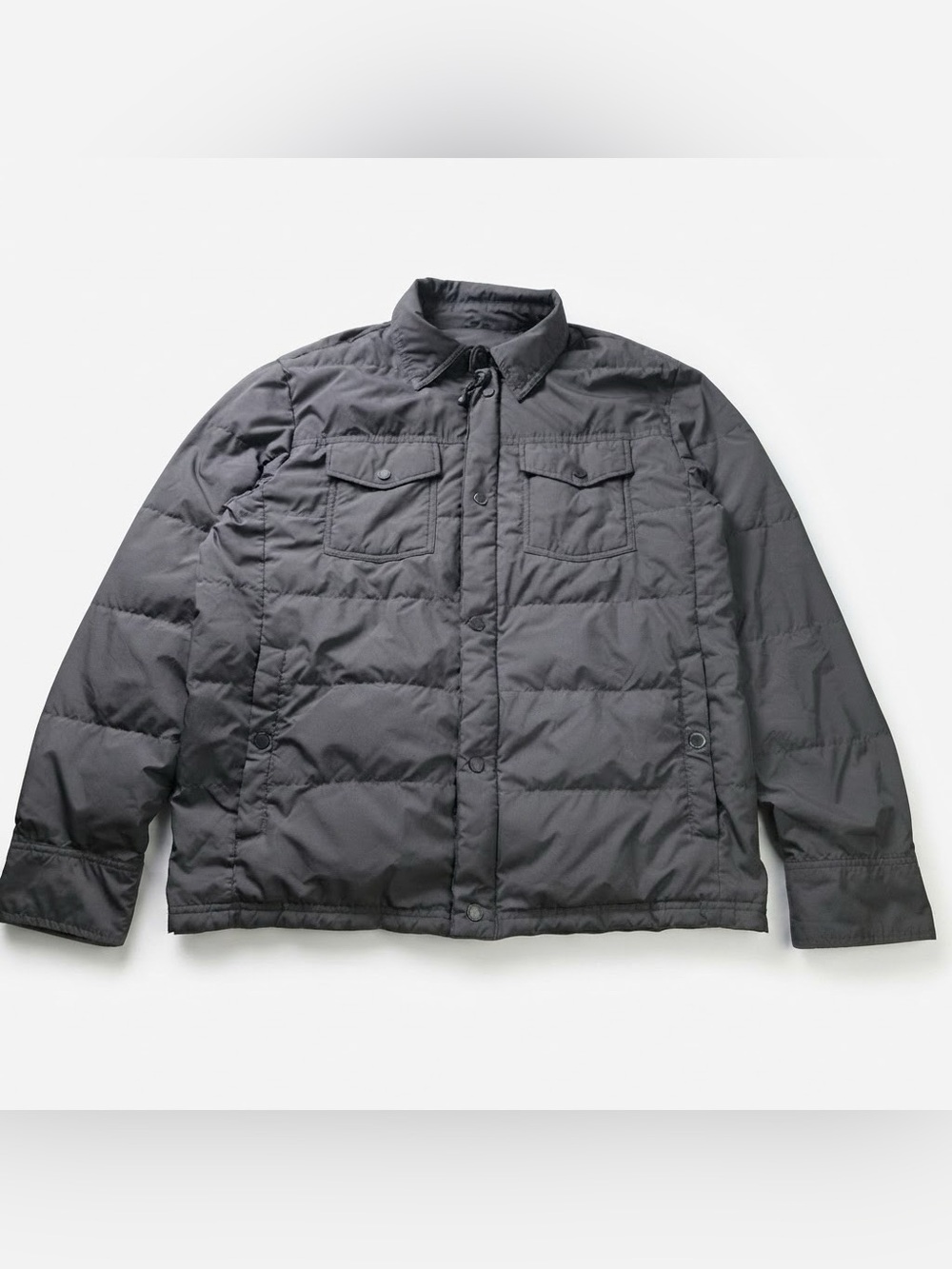 32 Degrees Heat Down Shirt Jacket (Dark Gray / Charcoal, Size Medium)